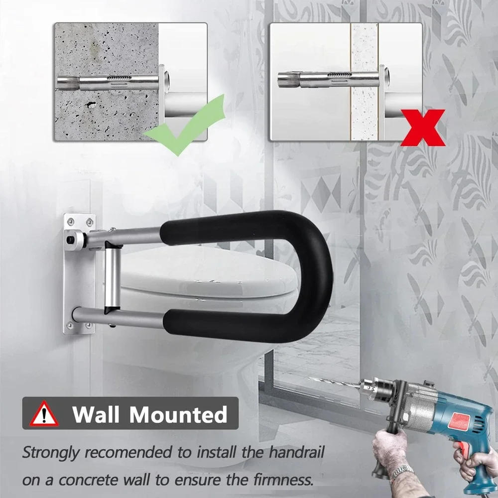 TUNTROL 2 Pack Folding Grab Bars 24